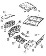 68370296AA - Interior Trim: Dash Panel Insulation for Mopar Image