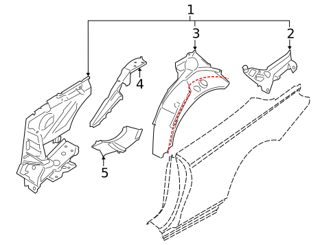 Inner Structure for 2020 BMW M4 #1