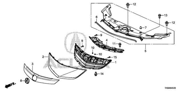 Front Grille for 2013 Acura ILX #0