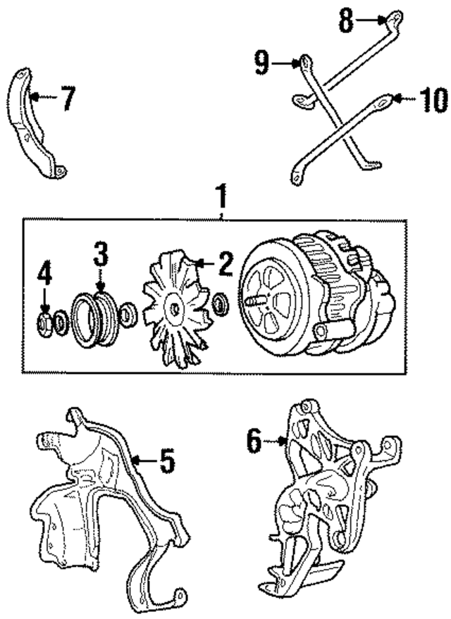10069979 - Electrical: Pulley Support for GM Image
