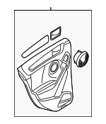 5K6867221AM0W - Body: Door Trim Panel for Volkswagen: Golf, Golf R, GTI Image