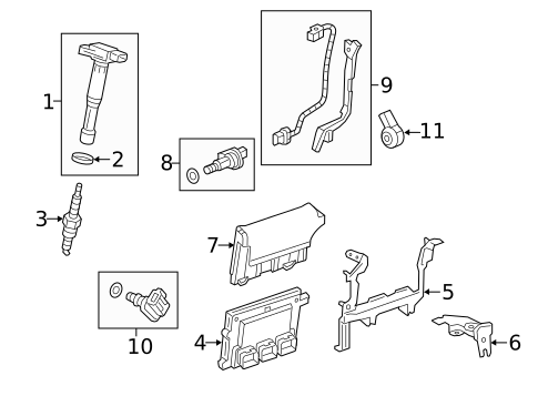 Ignition Coil for 2013 Acura ILX #0