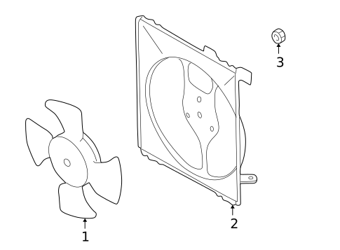 Cooling Fan for 1998 Subaru Forester #0