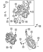 53021231AD - 4.7L Gas; Engine: Timing Cover Kit for Mopar Image