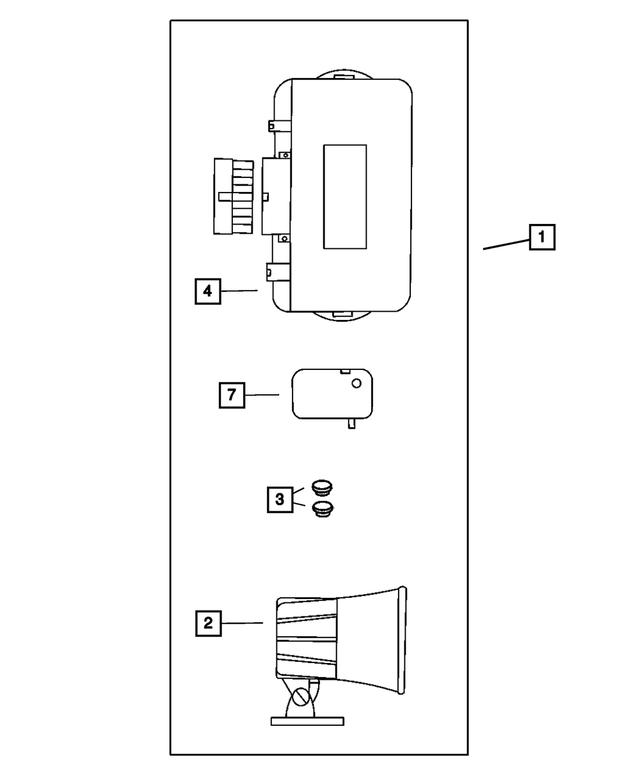 4883255 - Mopar Accessories - Component Parts: Security Alarm Module for Mopar Image image