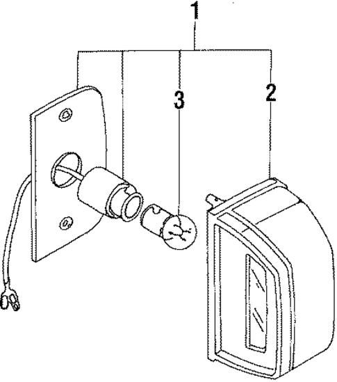 License Lamps for 1989 Nissan Stanza #0