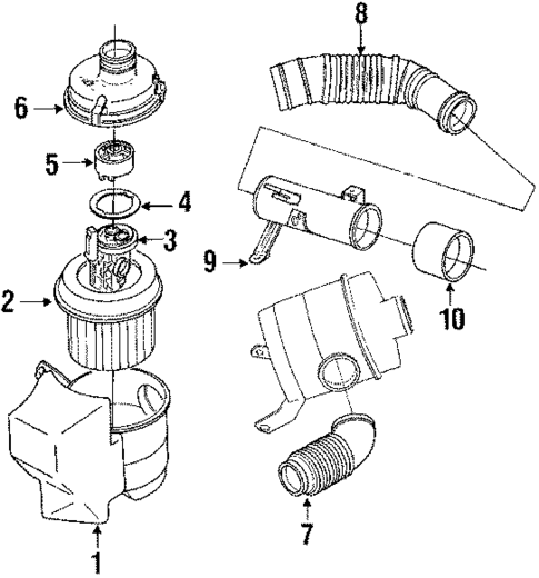 Air Inlet for 1990 Dodge Ram 50 #0