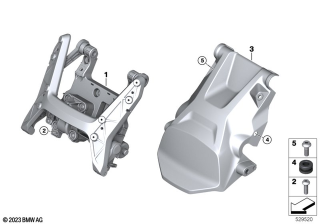 46638534532 - Frame and Mounting Parts: Rubber Grommet            for BMW-Motorrad Image