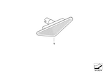 63136920732 - : Addit Turn Indicator Lamp, Right White for BMW Image