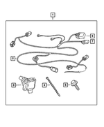 82208925AC - Mopar Accessories - Component Parts: Trailer Tow - 7 Way Wiring Kit for Mopar Image