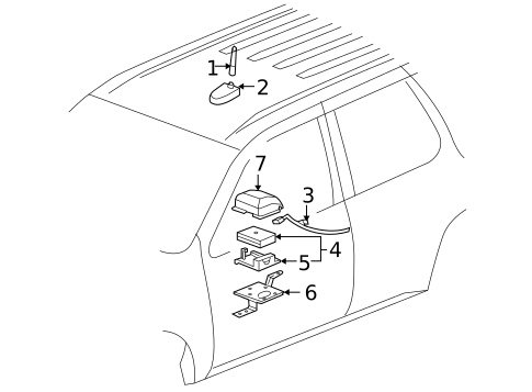 Electrical Components for 2009 Saab 9-7x #2