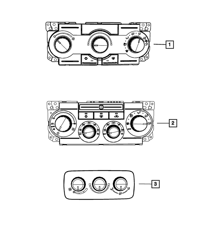 55116949AC - : A/C And Heater - Auxiliary Control for Mopar Image