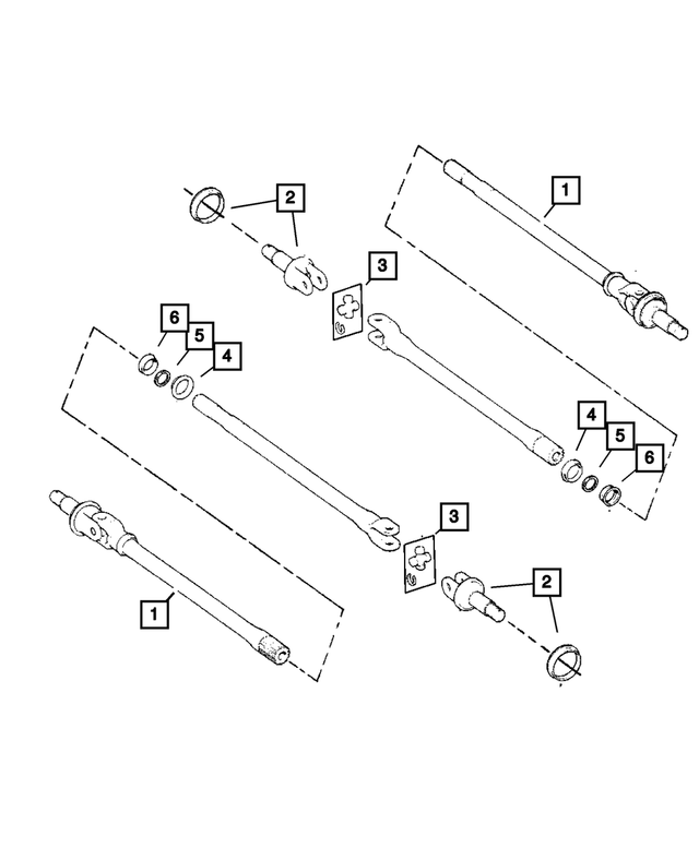 « 68017180AB – Front Suspension &amp; Drive : Essieu Arbre, Côté Gauche pour Mopar Image »