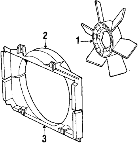 Fan for 1985 Toyota Corolla #0