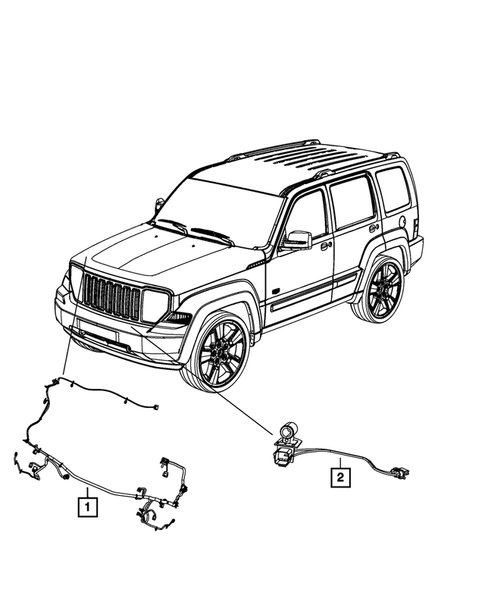 Wiring-Headlamp to Dash for 2012 Jeep Liberty #0