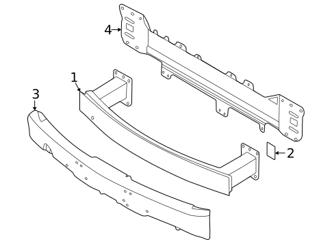 Bumper & Components - Front for 2022 Porsche Taycan #1