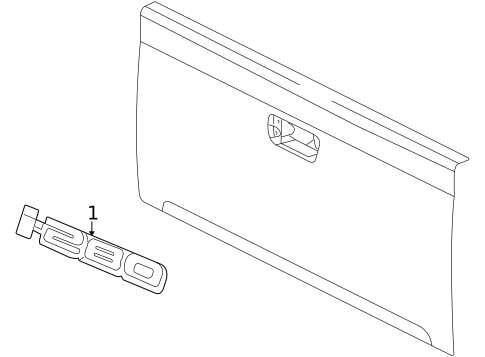 Exterior Trim - Pick UP Box for 2006 Isuzu i-280 #1