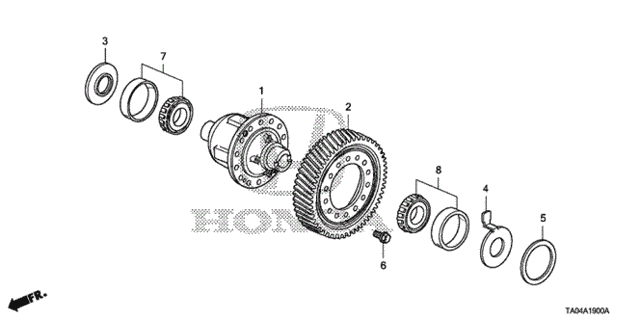 AT Differential (V6) for 2010 Honda Accord #0