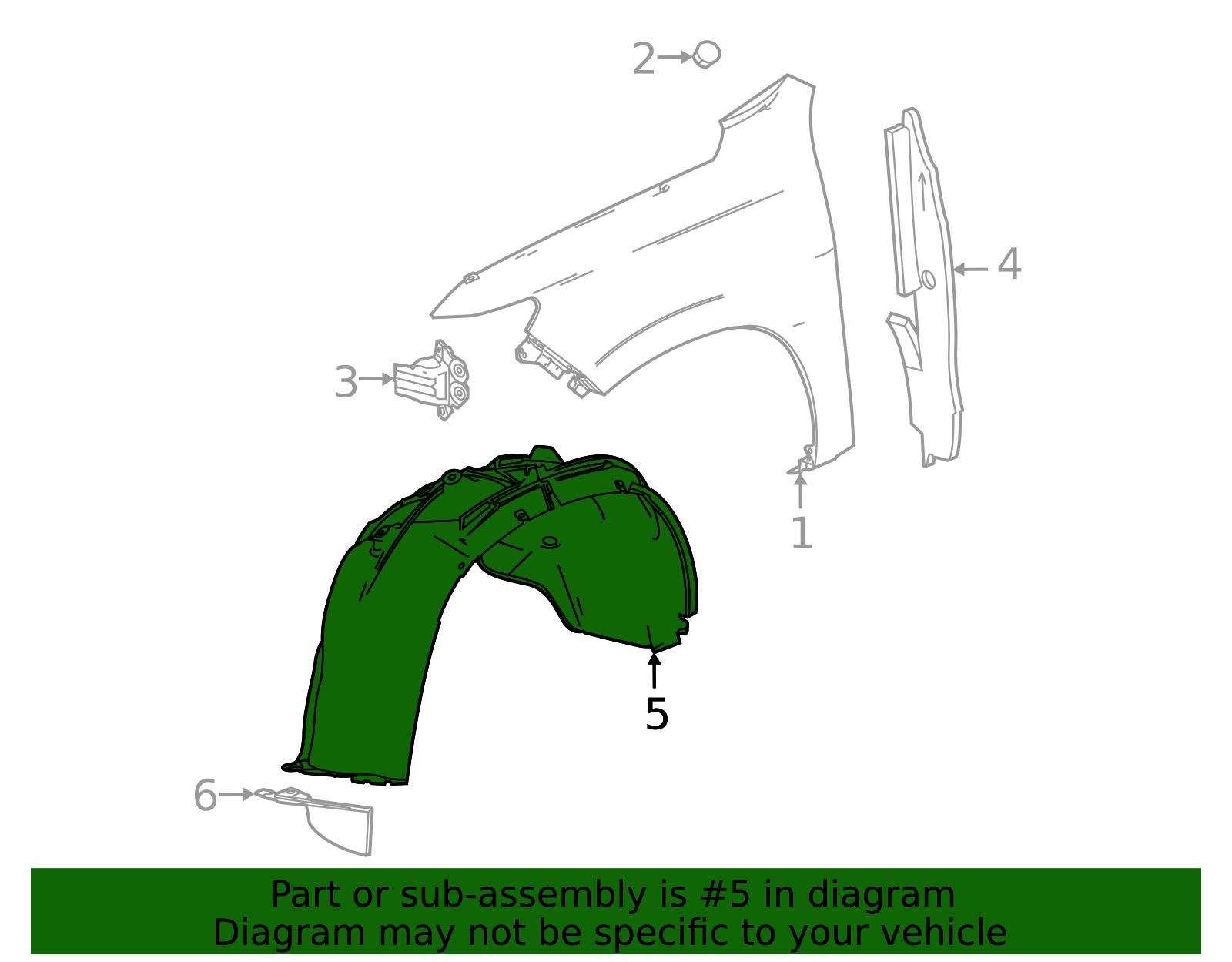 85523643 - Fender Liner IPI Parts
