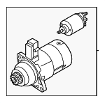 2E911024AX - Electrical: Starter for Volkswagen: Beetle, Golf, Golf SportWagen, Jetta, Passat Image