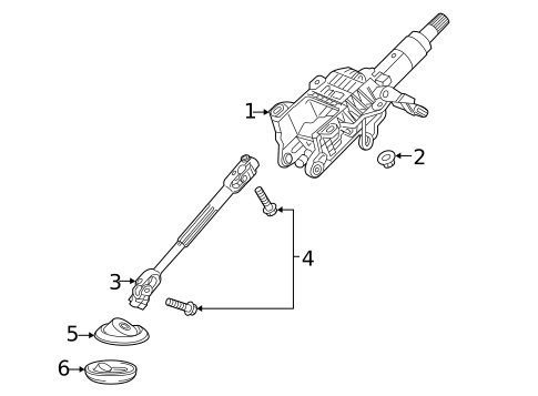 Steering Column Assembly for 2018 Buick Envision #0