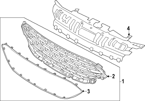 Grille for 2021 Ford Escape #1