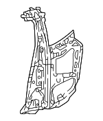 6130811010 - Body: Inner Lock Pillar for Lexus: LC500, LC500h Image