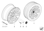 36118037347 - : Light Alloy Rim 36907111 for BMW Image
