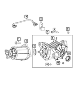 6104220AA - All Wheel Drive; Differential and Drive Line: Hex Flange Head Bolt for Mopar Image