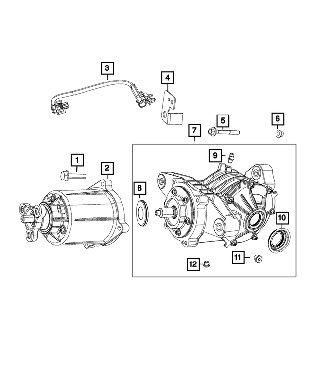 68049804AB - All Wheel Drive; Differential and Drive Line: Fill Plug for Mopar Image