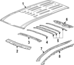 26482985 - Body: Roof Panel for Chevrolet: Traverse Image