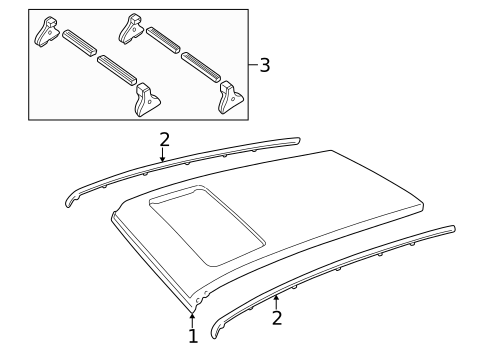 Roof & Components for 2002 Land Rover Range Rover #0