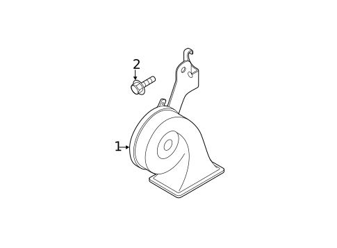 Horn for 2014 Mazda 2 #0