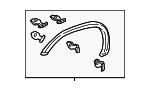 750860C010 - Body: Wheel Opening Molding for Toyota Image
