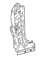 6110906180 - Body: Hinge Pillar Reinforced for Toyota: Camry Image