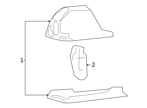 License Lamps for 2009 Mazda Tribute #0