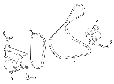 Accessory Drive Belt System Components for 2018 Ford EcoSport #0