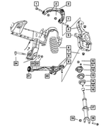 55366478AA - Front Suspension: Front Coil Spring for Mopar Image