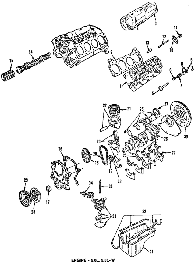 E3ZZ6507A - Engine: Valves for Ford Image