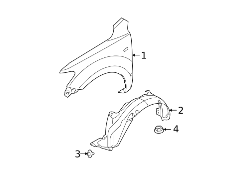 Fender & Components for 2009 Hyundai Santa Fe #0