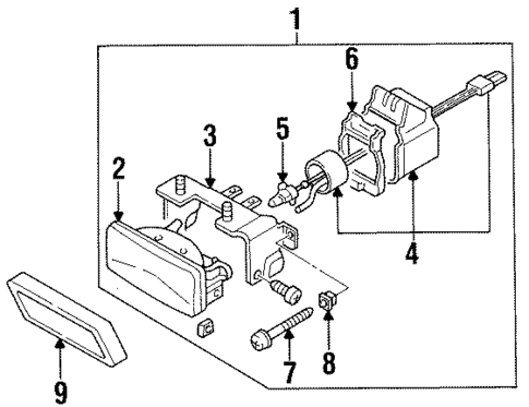 Bulbs - Chassis for 1997 Acura SLX #1