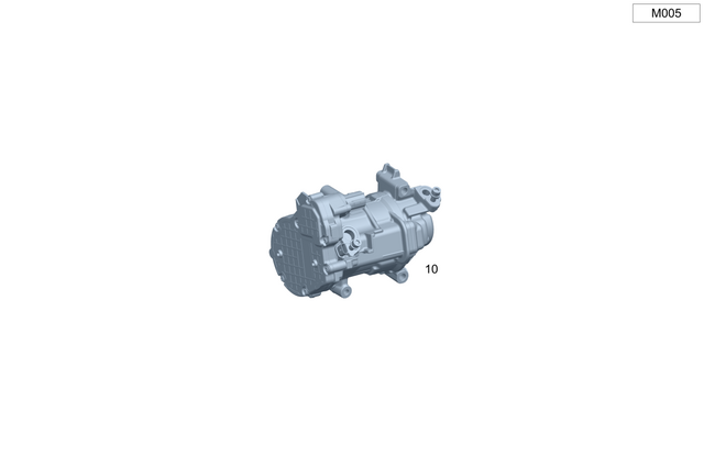 8309404 - Heating and Ventilation: Refrigerant Compressor for Mercedes-Benz: EQE 350, EQE 350 SUV, EQE 350+, EQE 350+ SUV, EQE 500, EQE 500 SUV, EQE AMG, EQE AMG SUV, EQS 450, EQS 450 SUV, EQS 450+, EQS 450+ SUV, EQS 580, EQS 580 SUV, EQS AMG, Maybach EQS 680 SUV Image image