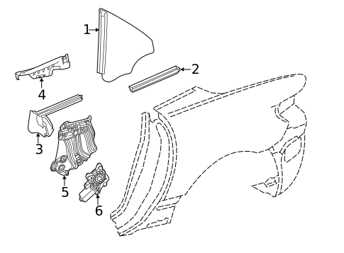 Glass & Hardware for 2018 Mercedes-Benz SLC 300 #0