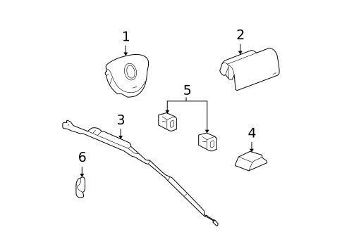 Air Bag Components for 2010 GMC Canyon #0