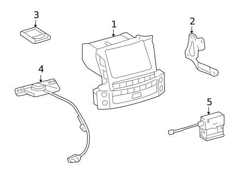 Navigation System Components for 2011 Lexus LX570 #0