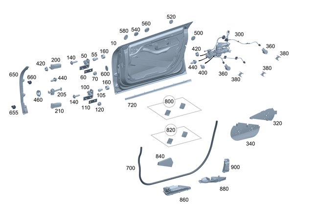 2957204802 - Front Door: Driver Door for Mercedes-Benz Image image