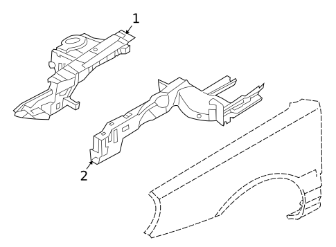 Structural Components & Rails for 2005 Kia Amanti #0