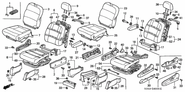 Front Seat for 2000 Honda Odyssey #0
