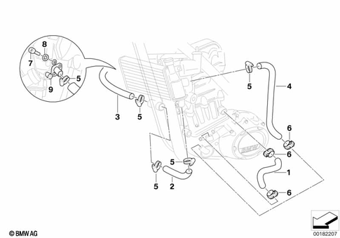 Coolant Lines for 2009 BMW-Motorrad G 650 GS #0