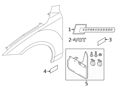 Exterior Trim - Fender for 2017 Audi RS7 #0
